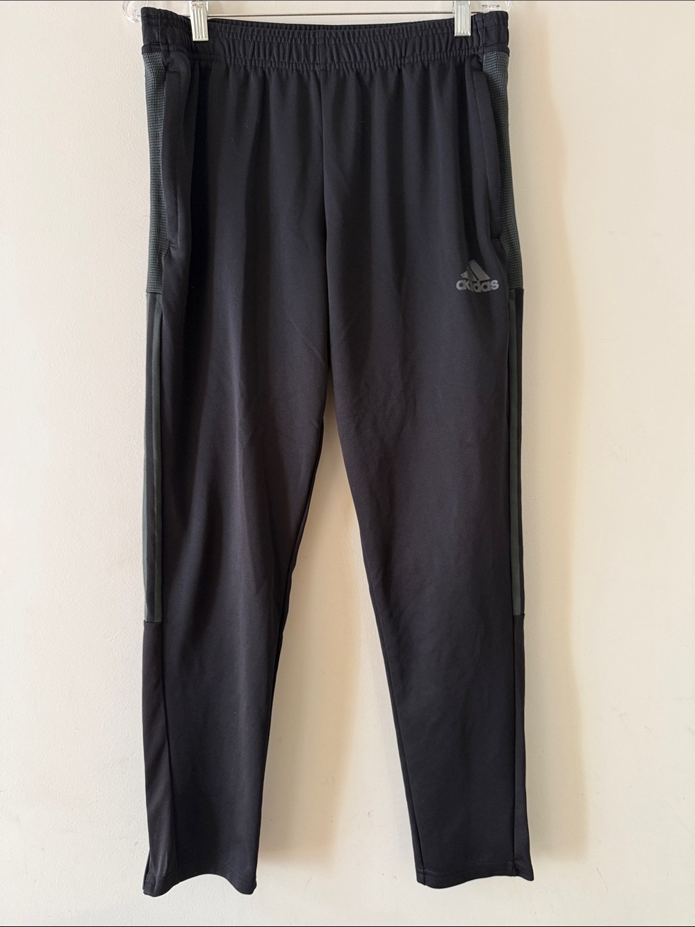adidas Black Men's Athletic Joggers with Logo